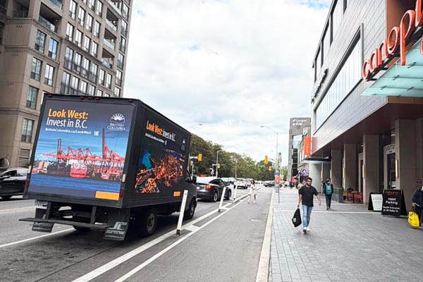 media truck advertising in Toronto